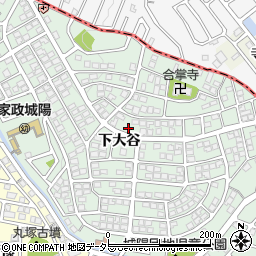 京都府城陽市久世（下大谷）周辺の地図