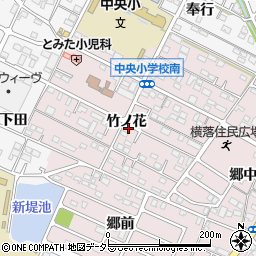 愛知県額田郡幸田町横落竹ノ花63-2周辺の地図