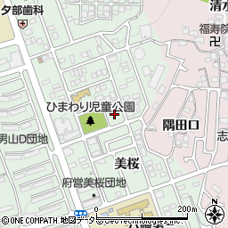 京都府八幡市男山美桜7周辺の地図