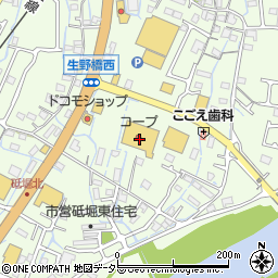 コープ姫路砥堀周辺の地図