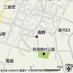 愛知県額田郡幸田町野場南野63周辺の地図