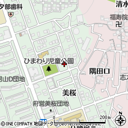 京都府八幡市男山美桜7-2周辺の地図