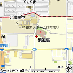 京都府城陽市平川浜道裏27-5周辺の地図
