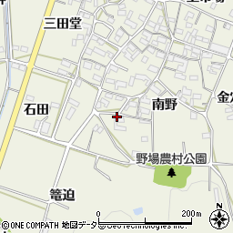 愛知県額田郡幸田町野場南野72周辺の地図