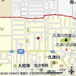 京都府城陽市平川浜道裏2-22周辺の地図