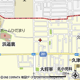 京都府城陽市平川浜道裏9周辺の地図