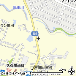 三重県亀山市亀田町376-1周辺の地図