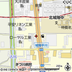 京都府城陽市平川浜道裏45周辺の地図