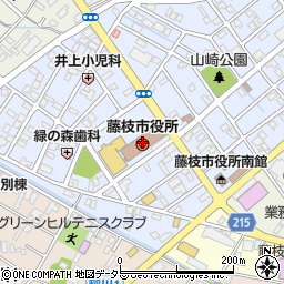 藤枝市役所　市民協働部市民課周辺の地図