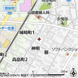 愛知県西尾市寄住町神明18周辺の地図