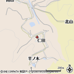 愛知県新城市黒田仁田周辺の地図
