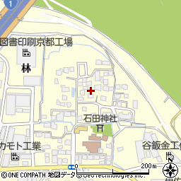 京都府八幡市上津屋里垣内88周辺の地図