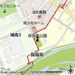 保福島公園周辺の地図
