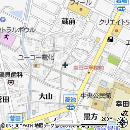 愛知県額田郡幸田町菱池山ノ郷周辺の地図
