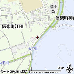 滋賀県甲賀市信楽町江田838周辺の地図