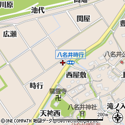 愛知県新城市八名井時行周辺の地図