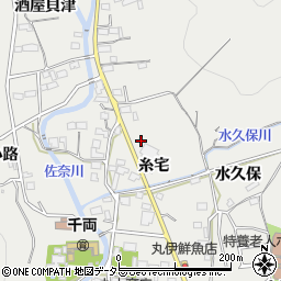 愛知県豊川市千両町周辺の地図