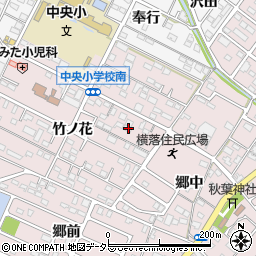 愛知県額田郡幸田町横落竹ノ花22-1周辺の地図