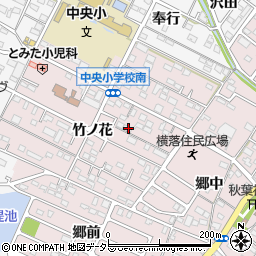 愛知県額田郡幸田町横落竹ノ花24周辺の地図