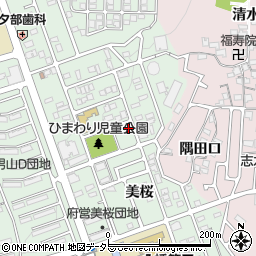 京都府八幡市男山美桜7-1周辺の地図