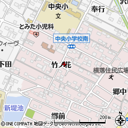 愛知県額田郡幸田町横落竹ノ花46周辺の地図
