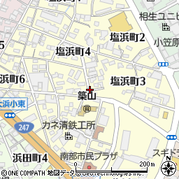 愛知県碧南市塩浜町周辺の地図