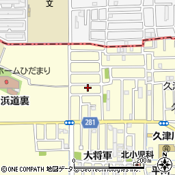 京都府城陽市平川浜道裏8周辺の地図
