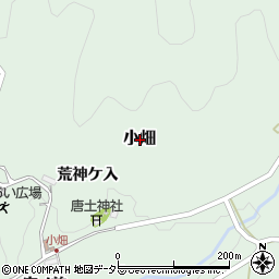 愛知県新城市小畑周辺の地図
