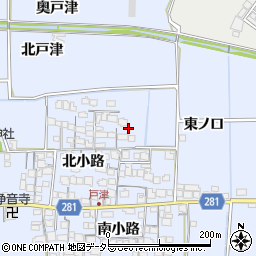 京都府八幡市戸津北小路72周辺の地図