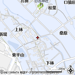 愛知県豊川市萩町上林36周辺の地図