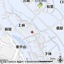 愛知県豊川市萩町上林5周辺の地図