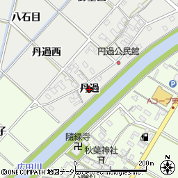 愛知県西尾市下永良町（丹過）周辺の地図