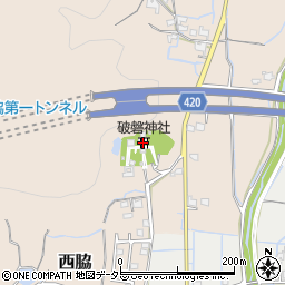 破磐神社周辺の地図
