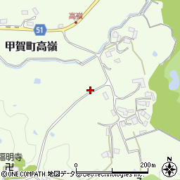 滋賀県甲賀市甲賀町高嶺1352周辺の地図