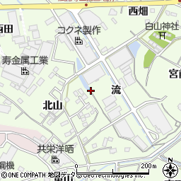 愛知県西尾市法光寺町周辺の地図