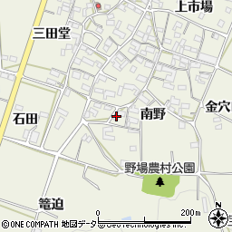 愛知県額田郡幸田町野場南野64周辺の地図