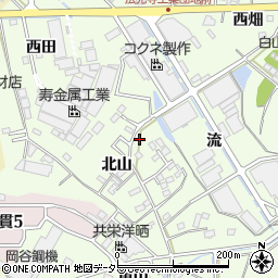 愛知県西尾市法光寺町楽縄手周辺の地図