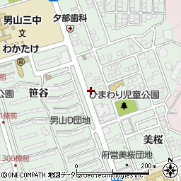 京都府八幡市男山美桜5-34周辺の地図