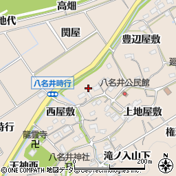 愛知県新城市八名井下タ屋敷周辺の地図