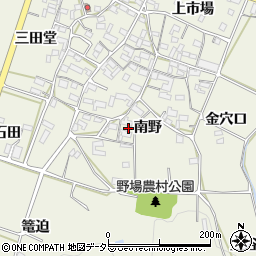 愛知県額田郡幸田町野場南野61周辺の地図