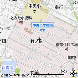 愛知県額田郡幸田町横落竹ノ花46-4周辺の地図