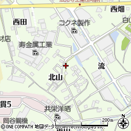 愛知県西尾市法光寺町（楽縄手）周辺の地図