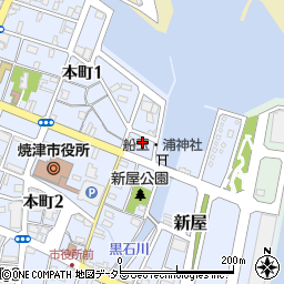 ファミリーマート焼津港店周辺の地図