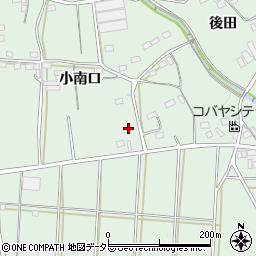 愛知県豊川市上長山町小南口周辺の地図