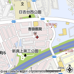 コアティ日吉台口自治会集会所周辺の地図