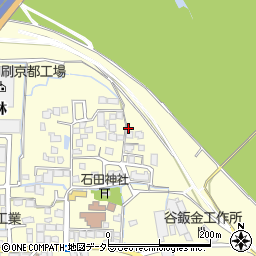 京都府八幡市上津屋里垣内101周辺の地図