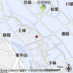 愛知県豊川市萩町上林38周辺の地図