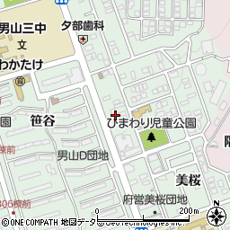 京都府八幡市男山美桜5周辺の地図