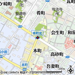 本町北周辺の地図