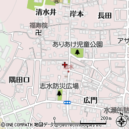 京都府八幡市八幡清水井161周辺の地図